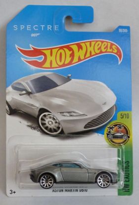 Picture of HotWheels 007 James Bond Aston Martin DB10 SPECTRE "HW Exotics" Long Card 5/10