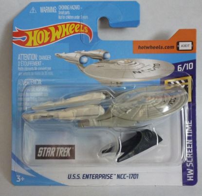 Picture of HotWheels "Star Trek" U.S.S Enterprise HW Screen Time Short Card 