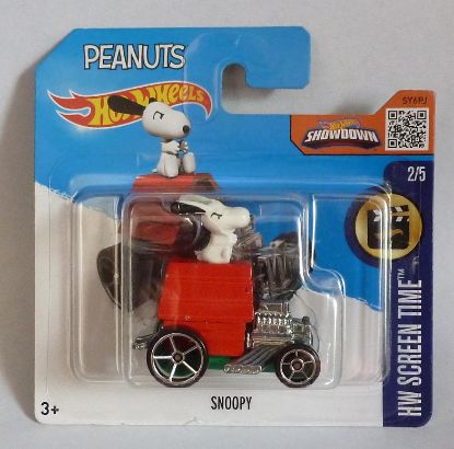 Picture of HotWheels "Peanuts" Snoopy "HW Screen Time" Short Card 