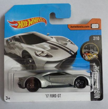 Picture of HotWheels '17 Ford GT Silver "Nightburnerz" Short Card