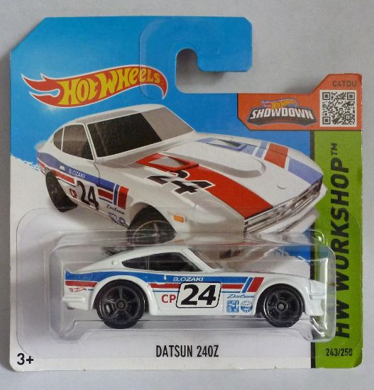 Picture of HotWheels Datsun 240Z "HW Workshop" Short Card