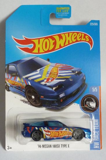 Picture of HotWheels '96 Nissan 180SX Type X Blue "HW Race Team" 5/5