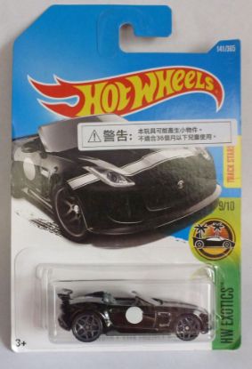 Picture of HotWheels '15 Jaguar F-Type Black "HW Exotics" Long Card