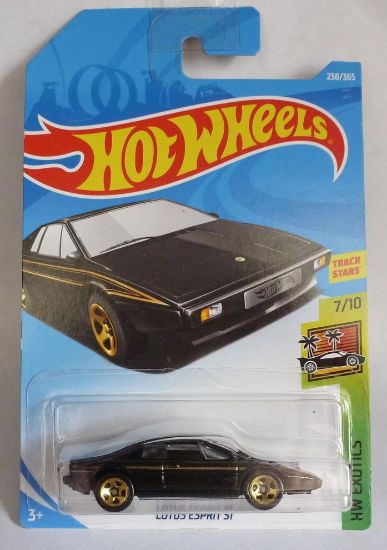 Picture of HotWheels Lotus Esprit S1 Black "HW Exotics" Long Card