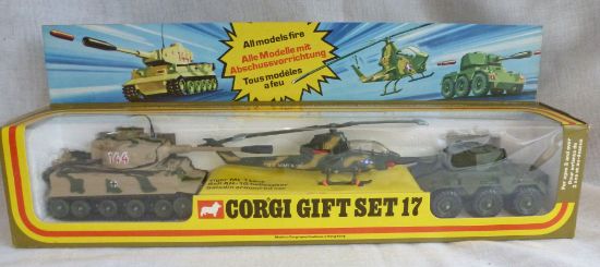 Picture of Corgi Toys Gift Set 17 Tiger Tank Bell Helicopter & Saladin