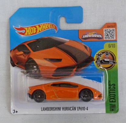 Picture of HotWheels Lamborghini Huracan LP 610-4 Orange "HW Exotics" 6/10