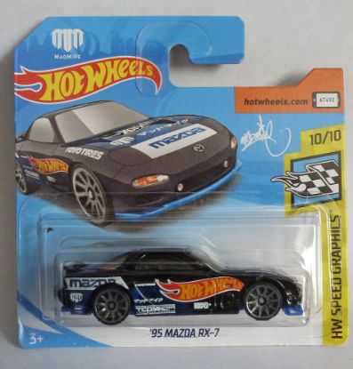 Picture of HotWheels '95 Mazda RX-7 Orange "HW Turbo" 4/5