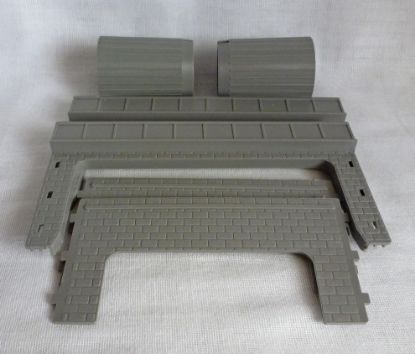 Picture of Matchbox Motorway X-8 Bridge & Column Supports Dark Grey