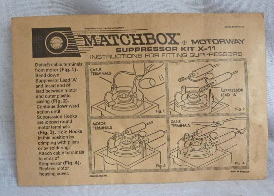 Picture of  Matchbox Motorway X-11 Motor Suppressor Kit