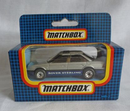 Picture of Matchbox Dark Blue Box MB2 Rover Sterling Silver/Blue with Tampos