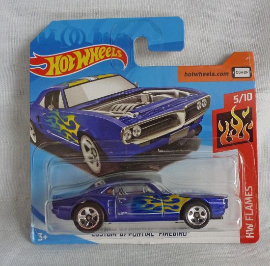 Picture of HotWheels Custom '67 Pontiac Firebird Blue "HW Flames"