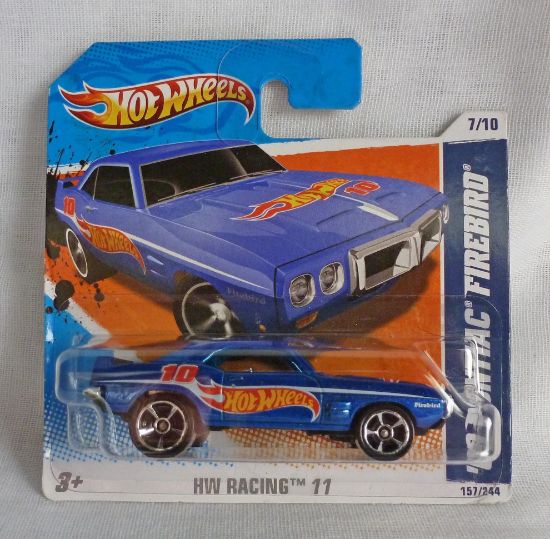 Picture of HotWheels '69 Pontiac Firebird Blue HW Racing
