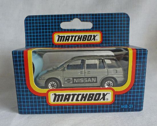 Picture of Matchbox Dark Blue MB21 Nissan Prairie Silver
