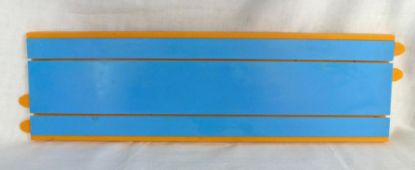 Picture of Matchbox Motorway X-2 Track Section Straight Blue/Orange [Used]