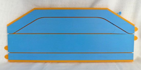 Picture of Matchbox Motorway X-18 M-3 Set Track Section with Layby Blue/Orange [Used]