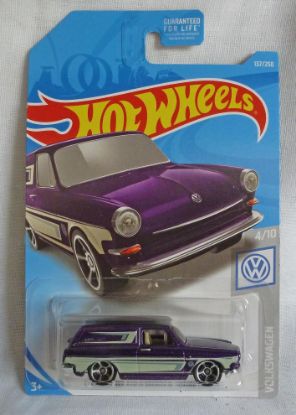 Picture of HotWheels Volkswagen Custom '69 Squareback Purple 4/10 Long Card
