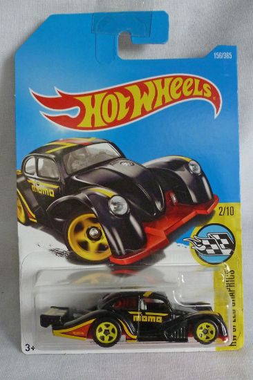 Picture of HotWheels Volkswagen Beetle Kafer Racer Black "HW Speed Graphics" 2/10 Long Card