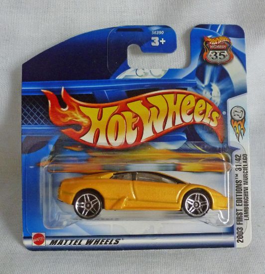 Picture of HotWheels Lamborghini Murcielago Yellow 2003 First Editions