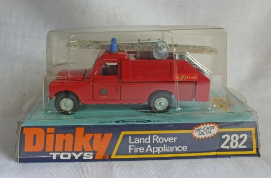Picture of Dinky Toys 282 Land Rover Fire Appliance with Silver Hoses & Pump