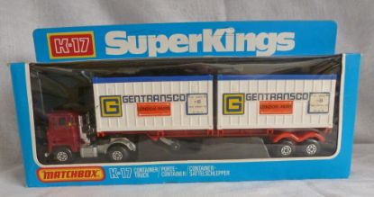 Picture of Matchbox Superkings K-17 Scammell Crusader Container Truck "Gentransco" [B]