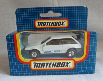 Picture of Matchbox Dark Blue Box MB69 Volvo 480ES without Bonnet Tampo