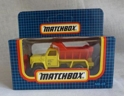 Picture of Matchbox Dark Blue Box MB69 Snow Plough Yellow/Red