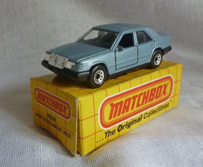 Picture of Matchbox Yellow Blue Box MB58 Mercedes 300E Steel Blue