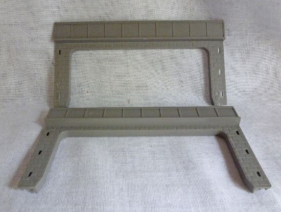 Picture of Matchbox Motorway X-8 Pair of Front Bridge Supports Dark Grey