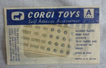 Picture of Corgi Toys 1460 A Pack Self Adhesive Accessories [B]