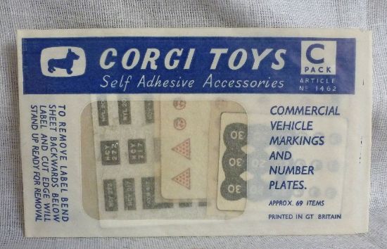Picture of Corgi Toys 1462 C Pack Self Adhesive Accessories [A]