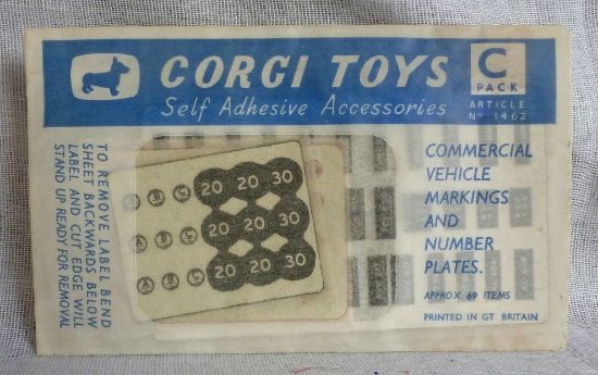 Picture of Corgi Toys 1462 C Pack Self Adhesive Accessories [B]