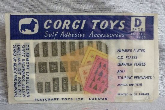 Picture of Corgi Toys 1463 D Pack Self Adhesive Accessories