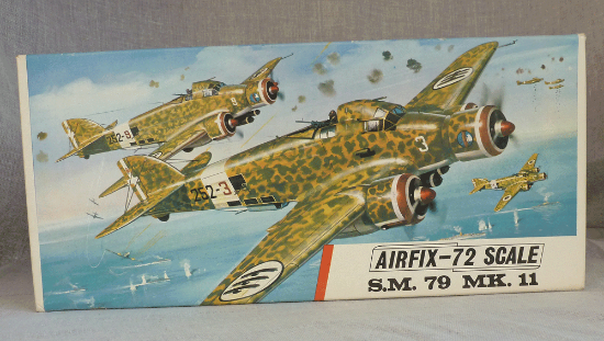 Picture of Airfix Series 4 Vintage Red Stripe Box Savoia Marchetti S.M 79 Mk II 487