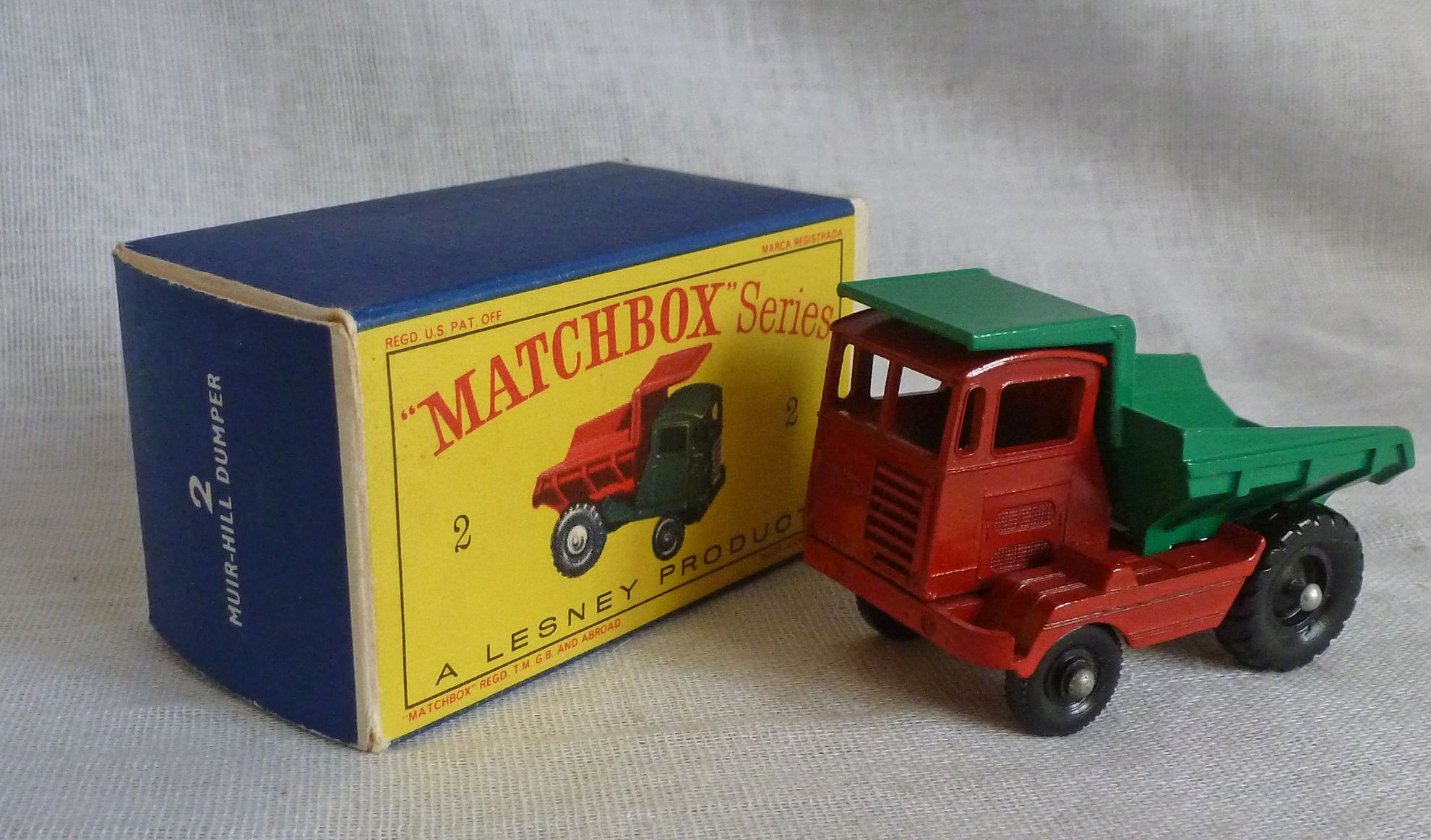 Remorque De Basculement Matchbox Muir Hill K 5 - Jouet Agricole - Occasion