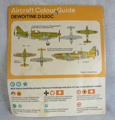 Picture of Frog Dewoitine D520C Aircraft Model Kit [CAT No.F222]