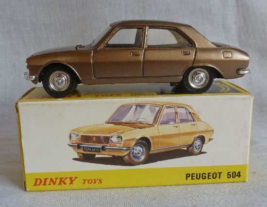 Picture of Spanish Dinky Toys 1452 Peugeot 504 Bronze