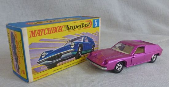 Picture of Matchbox Superfast MB5e Lotus Europa Pink with Narrow Wheels [Hollow] G Box