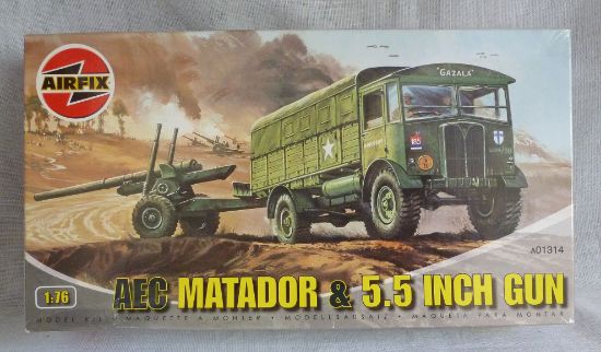 Picture of Airfix Series 1 Matador & 5.5 Gun 00 Scale Model Kit [B]