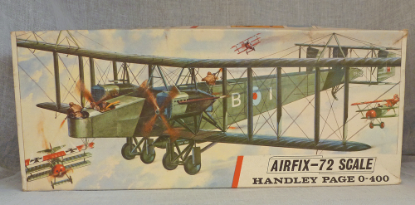 Picture of Airfix Series 5 Vintage Red Stripe Box Handley Page 0-400 Bi Plane 590