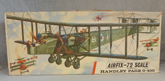 Picture of Airfix Series 5 Vintage Red Stripe Box Handley Page 0-400 Bi Plane 590