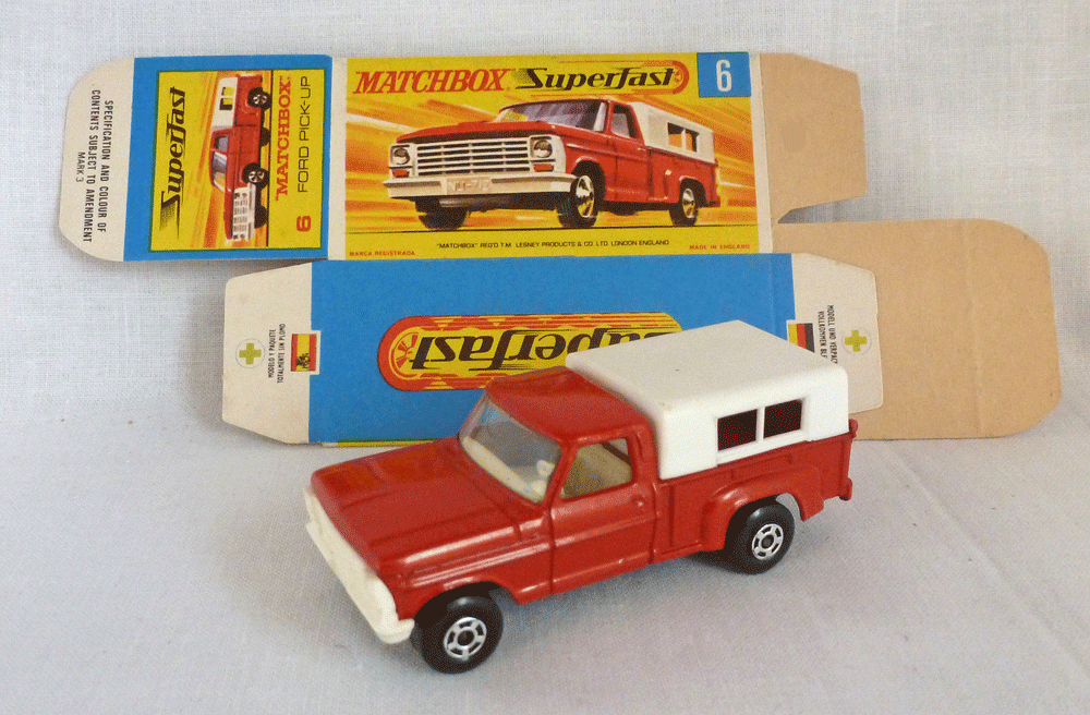 Matchbox Superfast - Ford Pick-Up Rouge N°6 - Dans Sa Boîte - Occasion