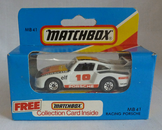 Picture of Matchbox Blue Box MB41 Racing Porsche White [B]