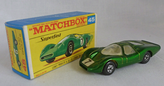 Picture of Matchbox Superfast MB45c Ford Group 6 Lighter Green Square Label F Box