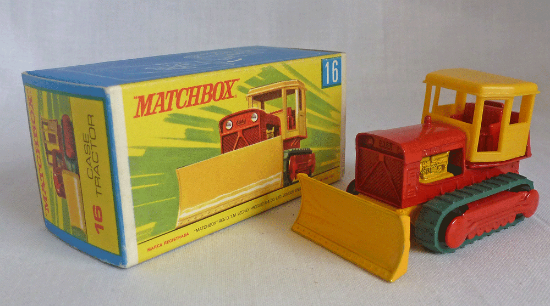 Picture of Matchbox Toys MB16d Case Tractor Yellow Blade G Box