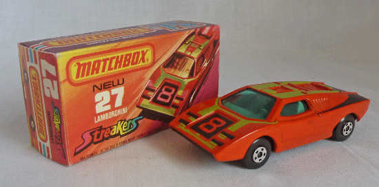Picture of Matchbox Superfast MB27e Lamborghini Countach Streakers Light Blue Windows