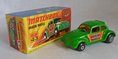 Picture of Matchbox Superfast MB43d VW Dragon Wheels with UNPAINTED Base