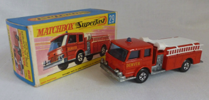 Picture of Matchbox Superfast MB29c Fire Pumper G Box with DENVER DECALS