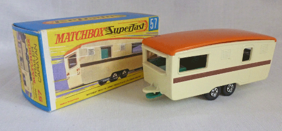 Picture of Matchbox Superfast MB57d Trailer Caravan Cream
