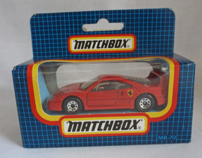 Picture of Matchbox Dark Blue Box MB70 Ferrari F40 [Macau issue]