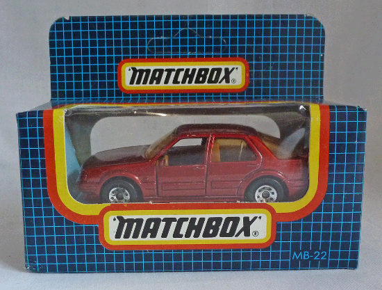 Picture of Matchbox Dark Blue Box MB22 Saab 9000 Turbo Red 
